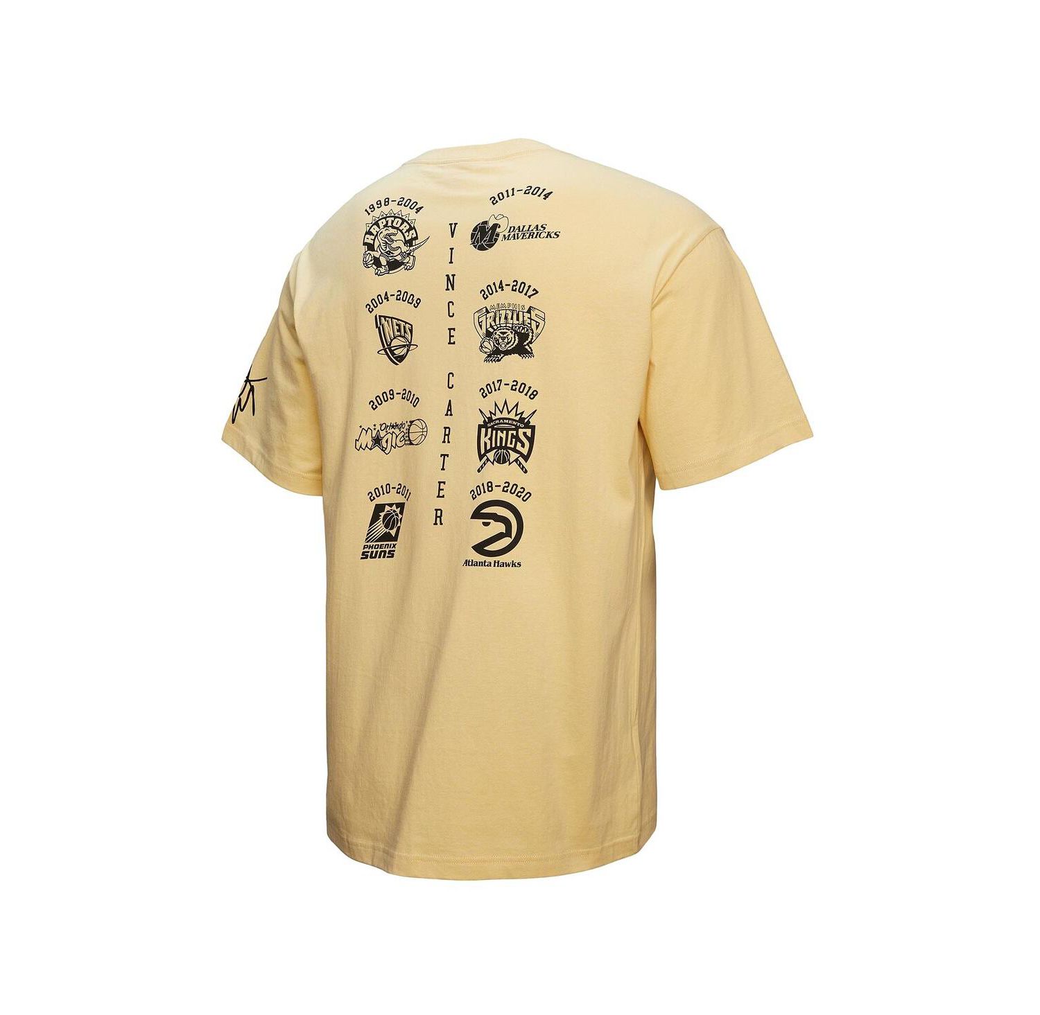 Men's Vince Carter Cream Toronto Raptors Premium T-Shirt