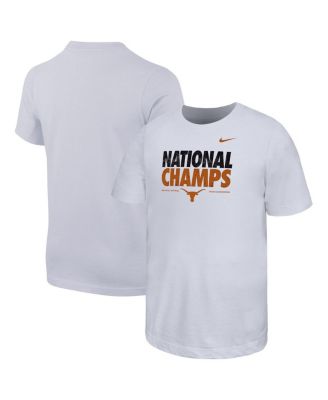 Nike - Big Boys and Girls White Texas Longhorns 2025 NCAA Softball Women's College World Series s Bold T-Shirt