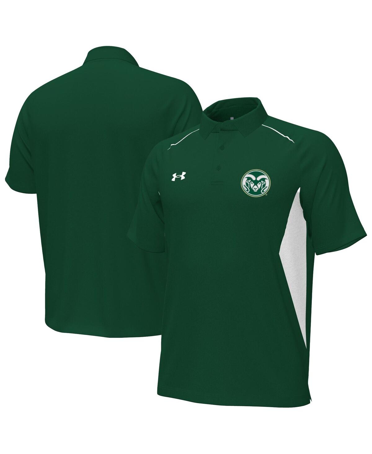 Men's Green Colorado State Rams Sideline Title Performance Polo Shirt - Green