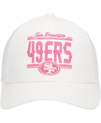 Big Girls San Francisco 49ers All White Structured Adjustable&nbsp;Hat