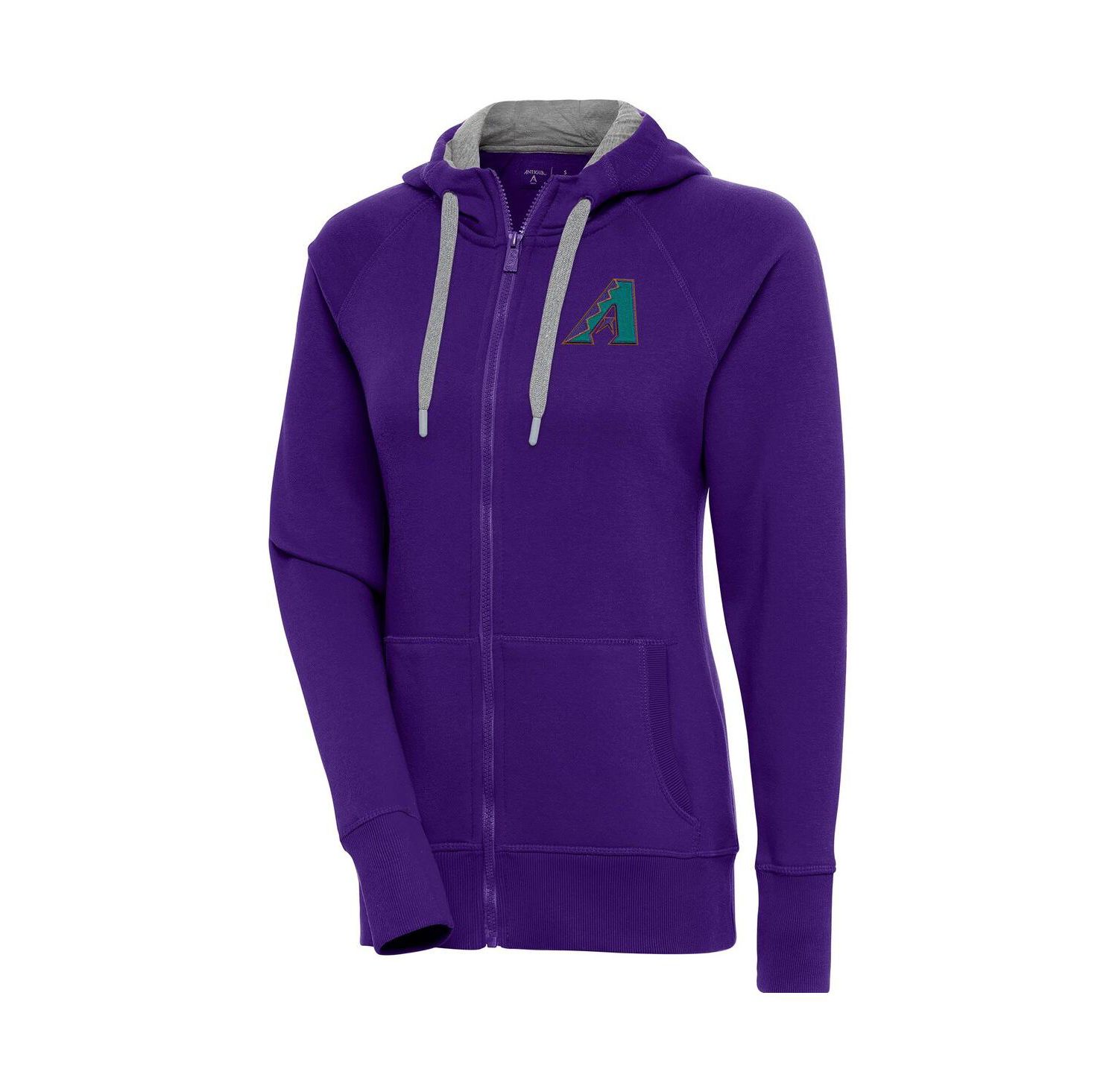 Women's Purple Arizona Diamondbacks Cooperstown Victory Full-Zip Hoodie Jacket