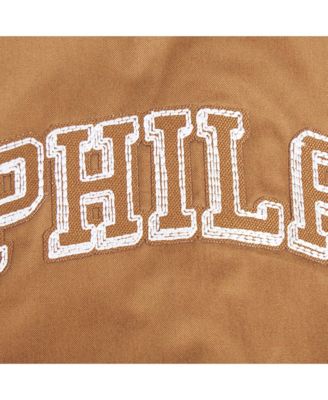 Men's Brown Philadelphia 76ers Paint The City Full-Zip Jacket