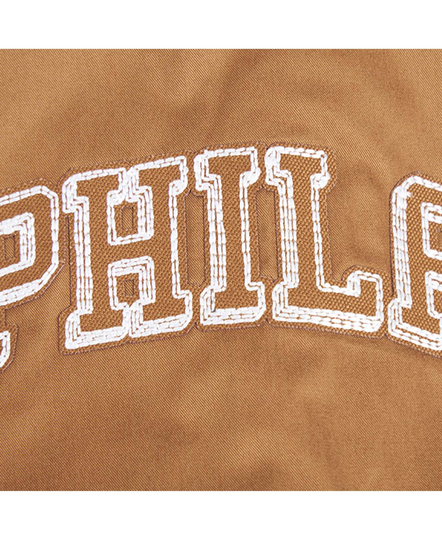 Men's Brown Philadelphia 76ers Paint The City Full-Zip Jacket