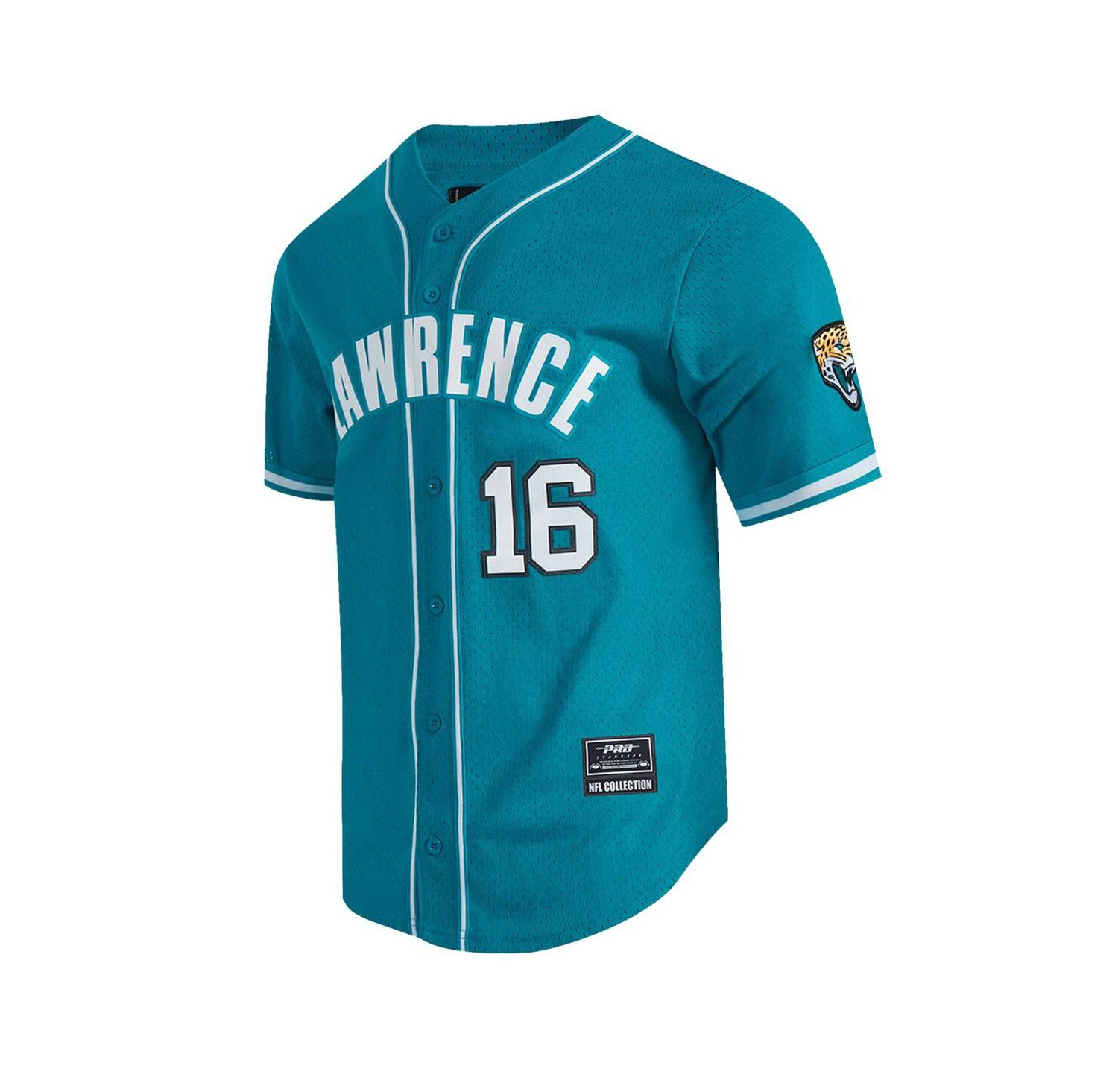 Men's Trevor Lawrence Teal Jacksonville Jaguars Mesh Button-Up Baseball Jersey