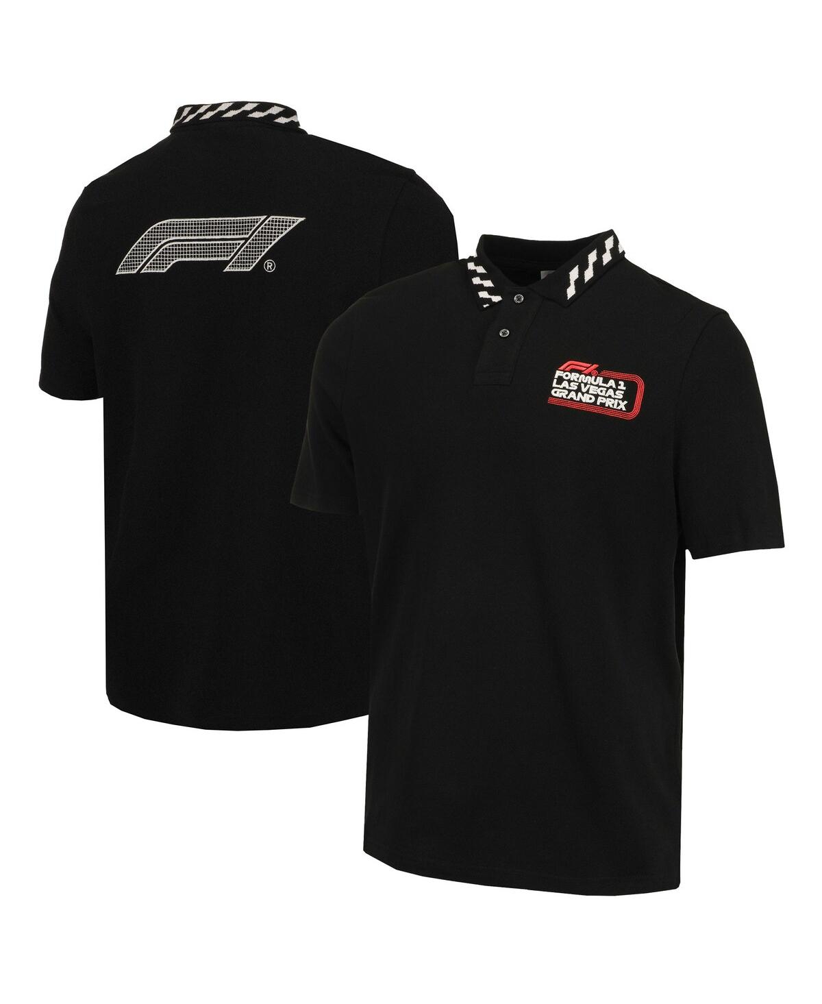 Men's and Women's Black 2024 Las Vegas Grand Prix Classic Polo Shirt - Black