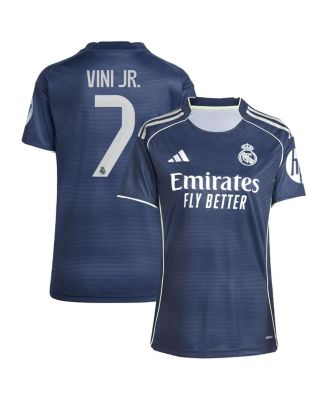adidas - Women's Vini Jr. Blue Real Madrid 2025/26 Away Replica Player Jersey
