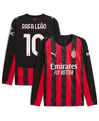 Puma - Men's Rafael Leão Red AC Milan 2025/26 Home Replica Long Sleeve Player Jersey