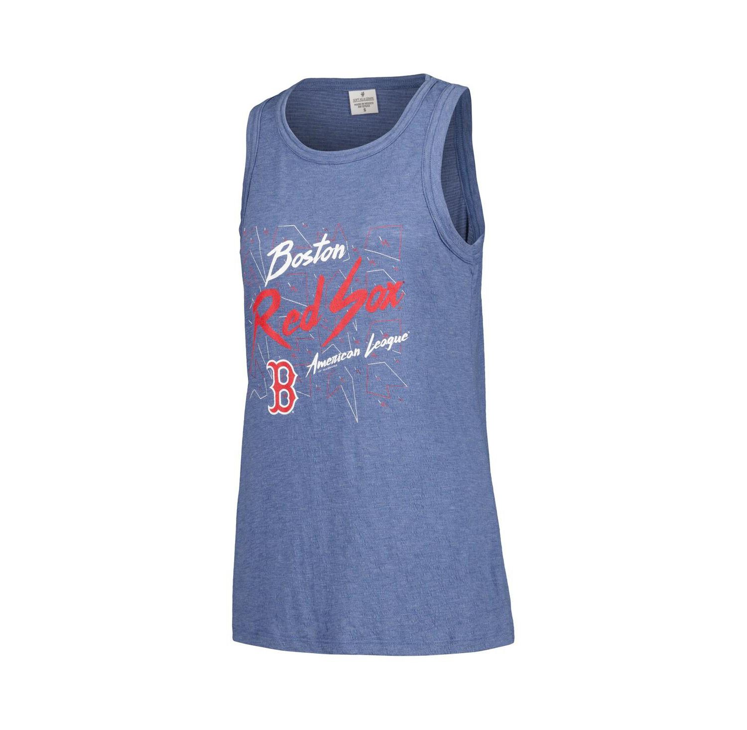 Women's Navy Boston Red Sox Gauze High Neck Tank Top