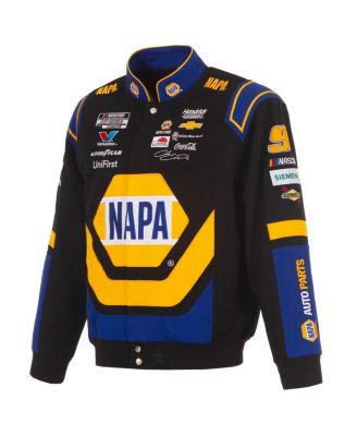 Men's Black/Royal Chase Elliott NAPA Full-Snap Twill Uniform Jacket
