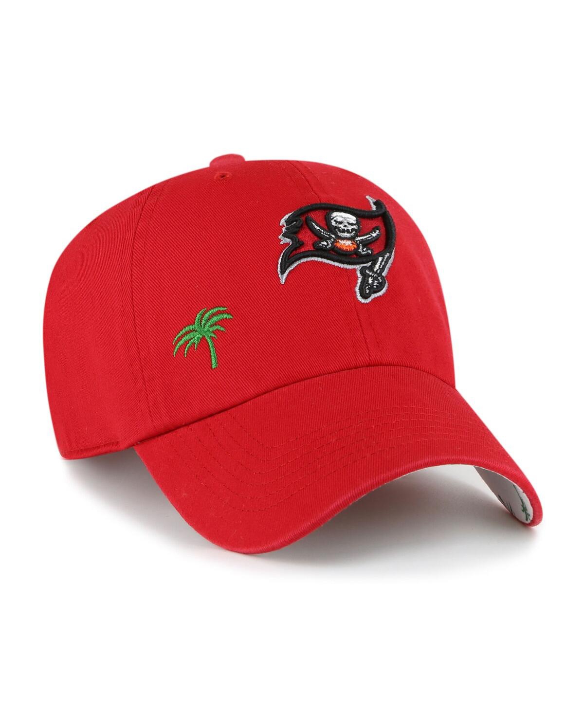 Women's Red Tampa Bay Buccaneers Confetti Icon Clean Up Adjustable Hat - Red