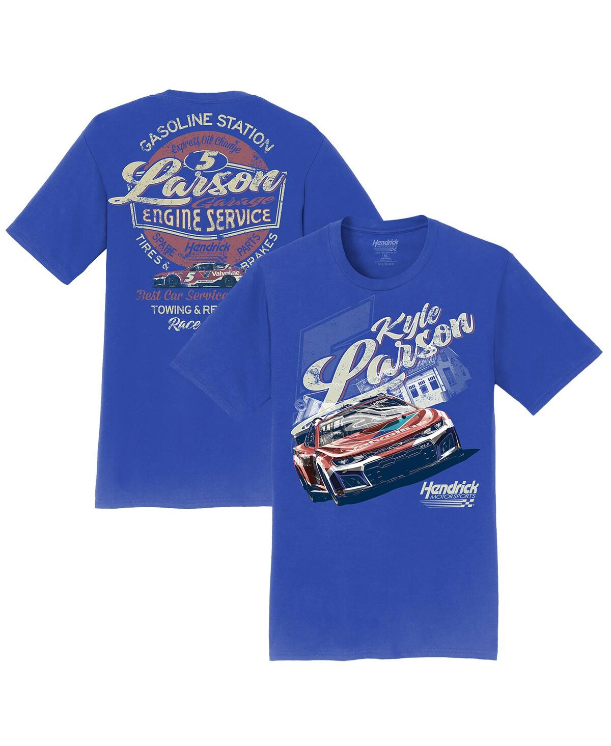 Men's Royal Kyle Larson Valvoline Car T-Shirt - Royal