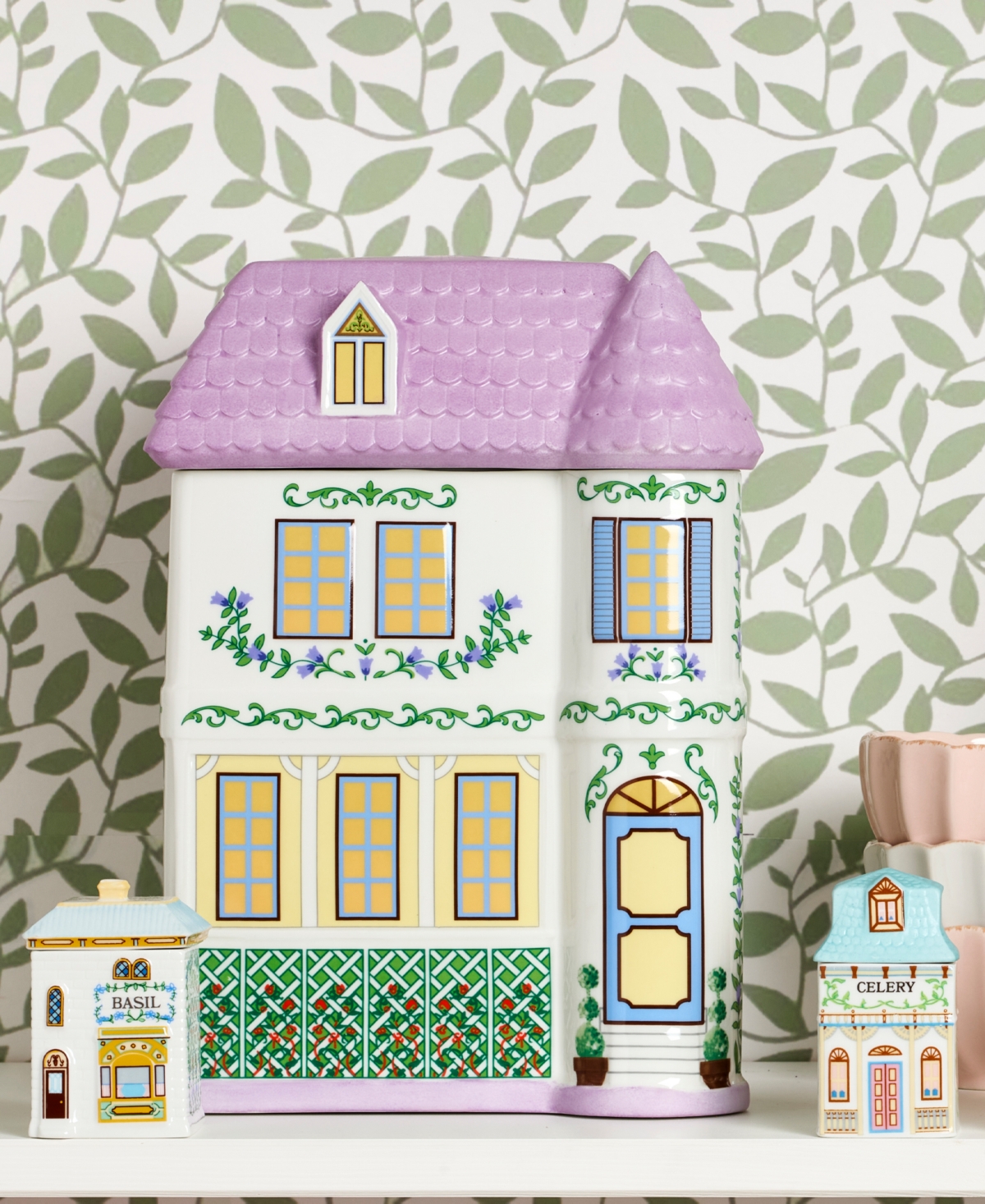 Lenox Village 2nd Edition House Canisters, Set Of 3 In Multi