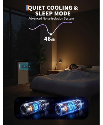 8,000 BTU Portable AC with Remote, 3-in-1 Cooling, Dehumidifier, Fan for 350 Sq.Ft, Grey