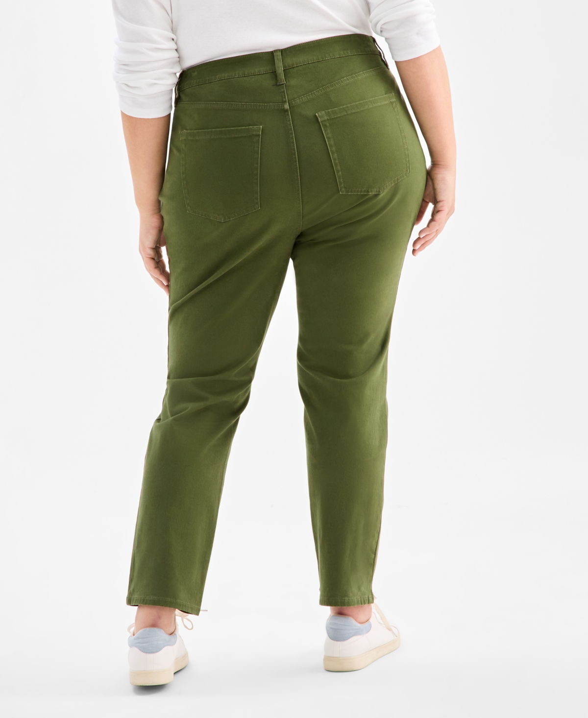 Style & Co Plus High-Rise Straight-Leg Pants, Exclusively at Macy's