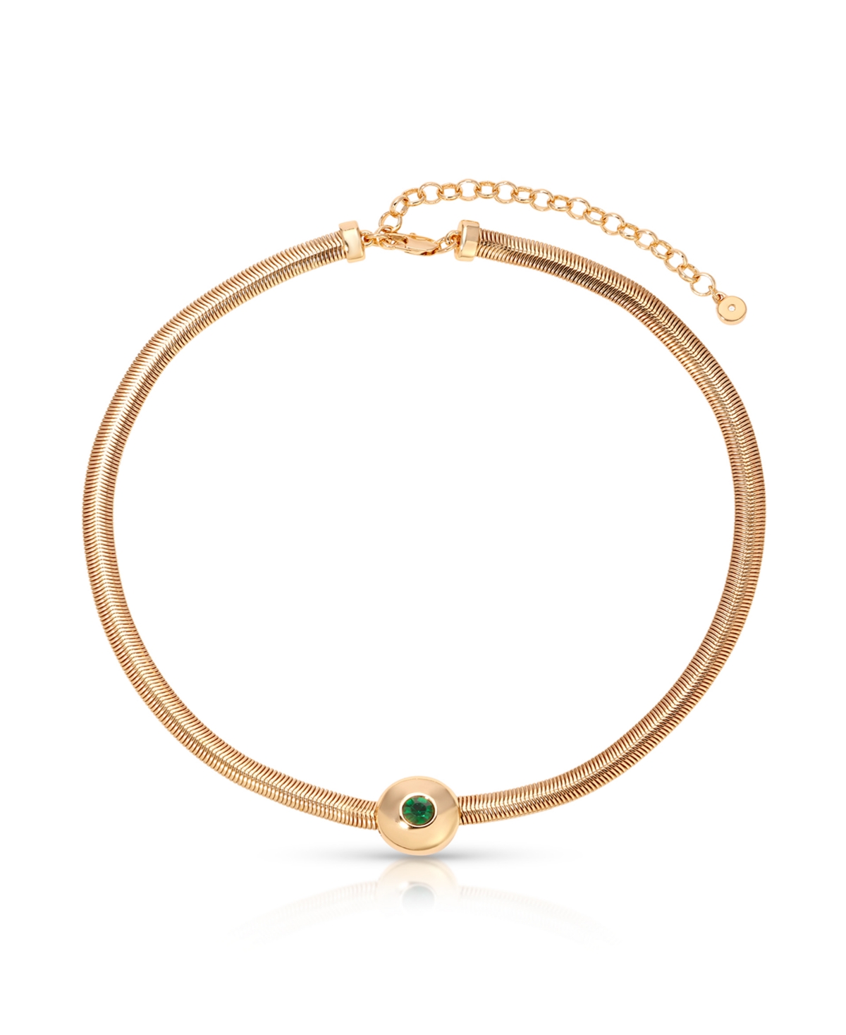 Emerald City 18K Gold Plate Necklace - Green