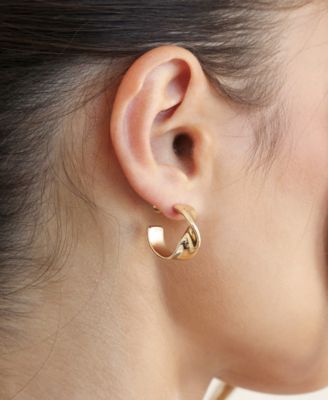Heirloom Twist Small Hoops Earrings