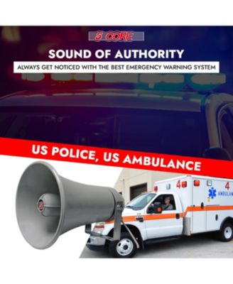 5Core PA Speaker Pair 200W Bull Horn Loud Audio Indoor Outdoor Speakers System 8Ohm Reflex Megaphone - UHC 150 2Pcs