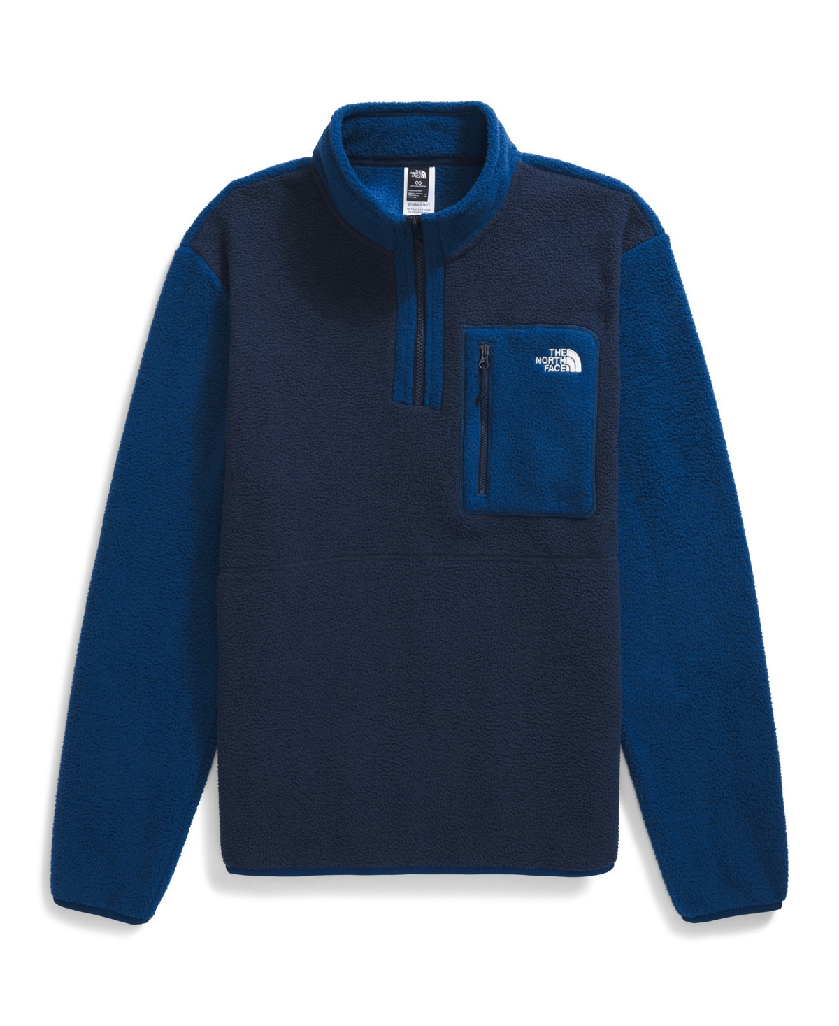 The North Face Yumiori Half Zip Recycled Fleece Pullover In Blue