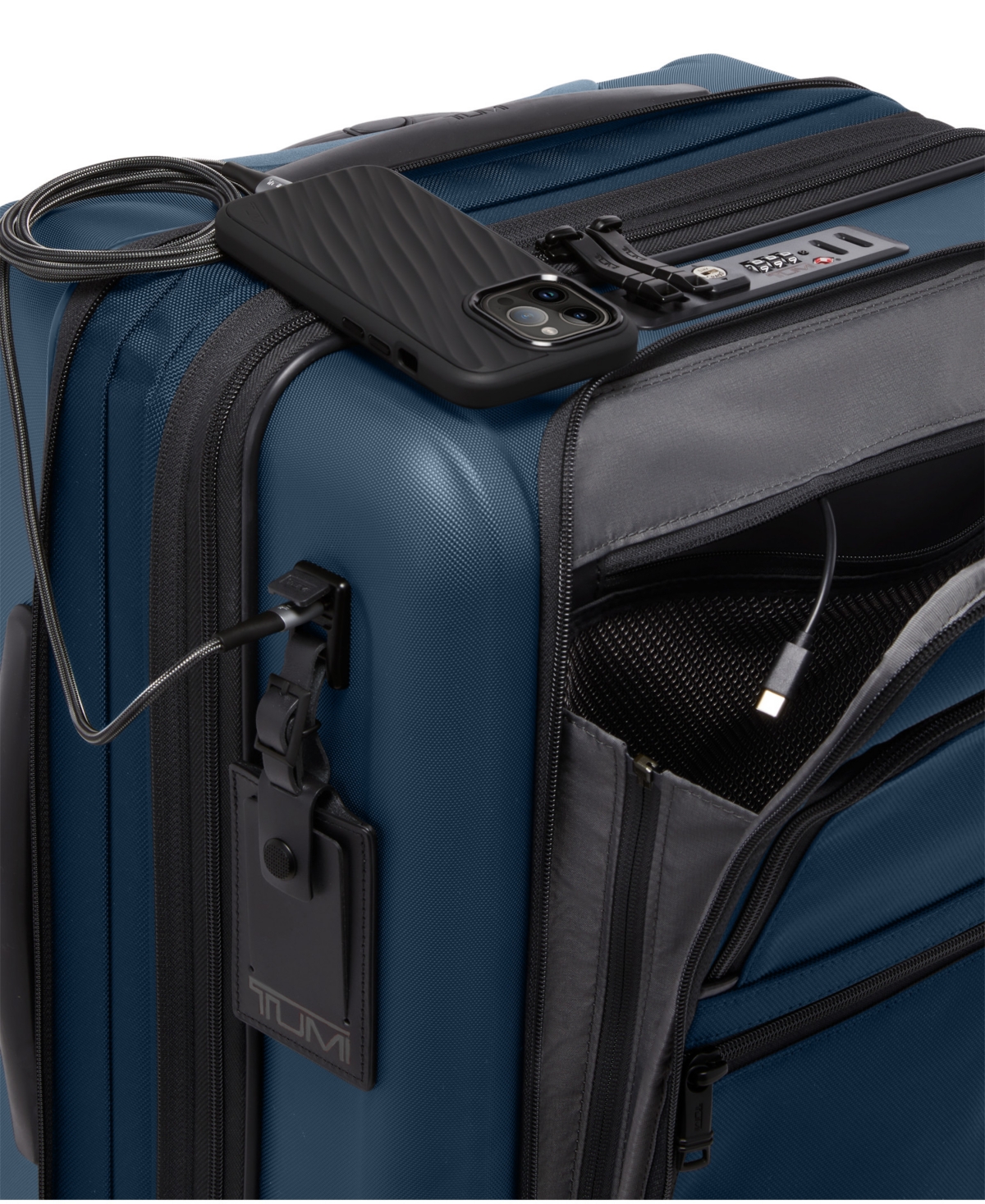 Tumi Alpha 22" Continental Expandable Carry-on Spinner In Blue