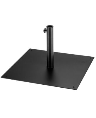 Square Weighted Patio Umbrella Base Stand 40 lbs Outdoor w/ 3 Adapters