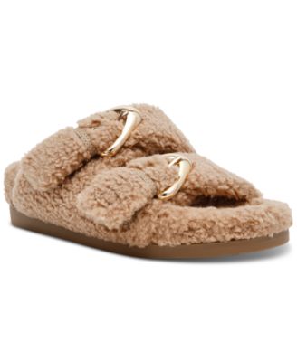 Women's Aldoni Plush Double-Strap Slide Slippers