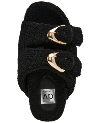 Women's Aldoni Plush Double-Strap Slide Slippers