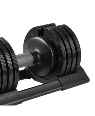 52LBS Adjustable dumbbell steel and plastic(Rubber coated dumbbell)