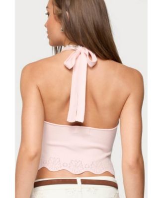 Women's Jazmyn Scalloped Halter Top