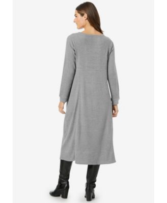 Petite Plus Within Thermal Knit A-Line Dress