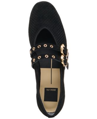 Women's Baylee Grommet Double Strap Mary Jane Flats