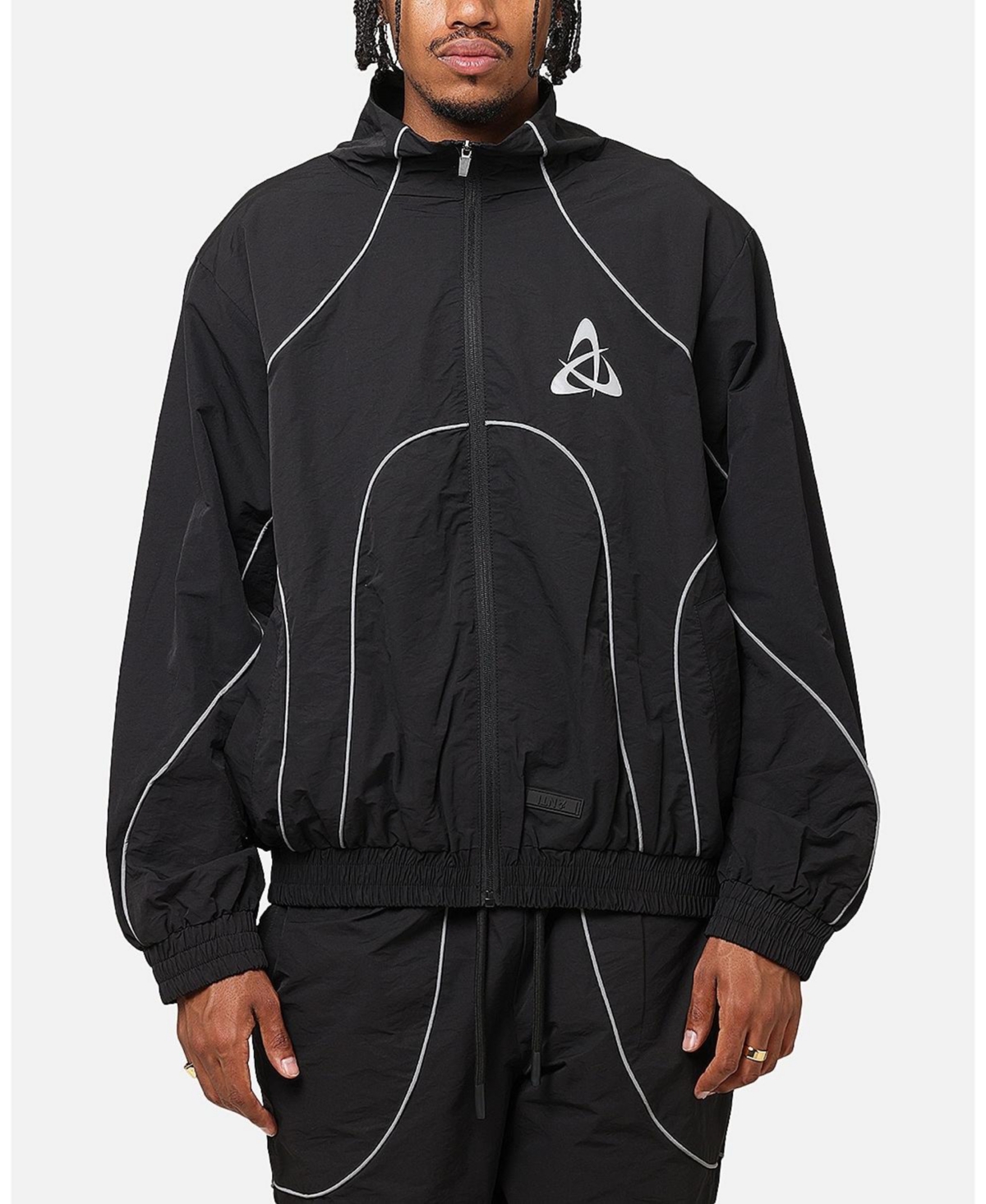 Men's Stereo Nylon Track Jacket - Black/3m