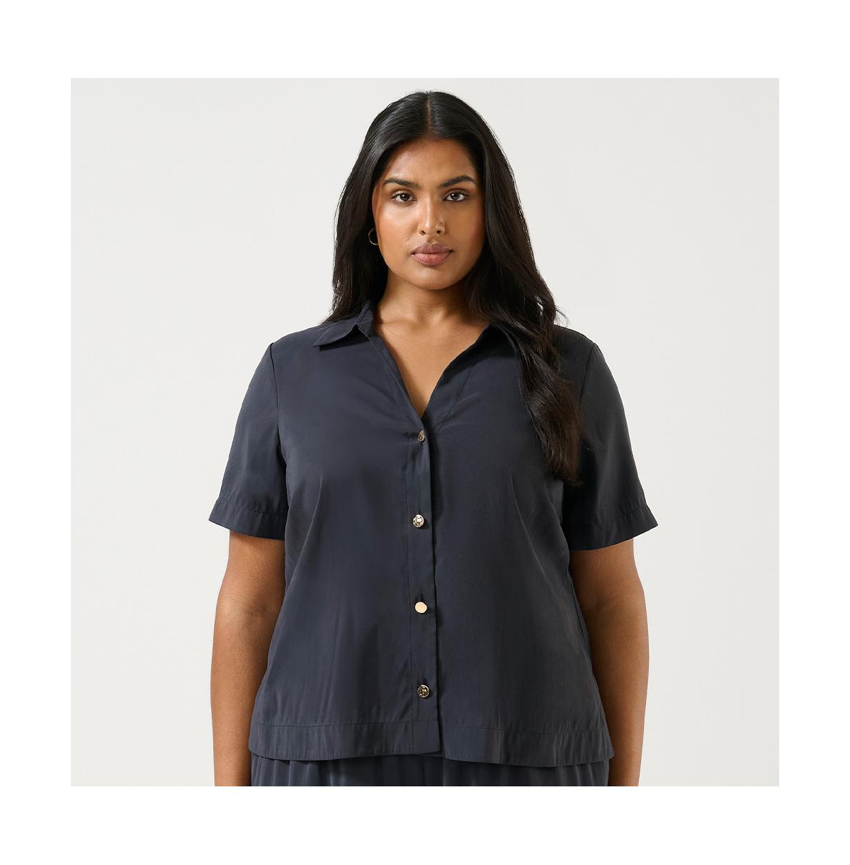 Dusky Dune Modal Shirt - Midnight navy