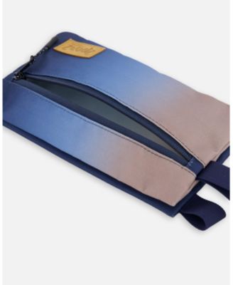 Boy Double Pencil Case Blue and Beige Gradient - Toddler|Child