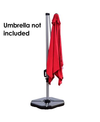 4PCS Patio Cantilever Offset Umbrella Base Sand/Water Filled