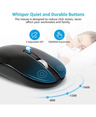 Wireless Keyboard and Mouse Combo, Wireless USB Mouse and Computer Keyboard Set, Compact and Silent for Windows Laptop, Desktop, PC- Black