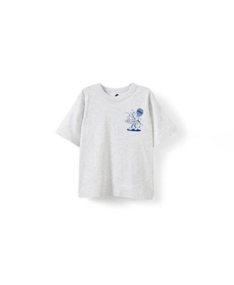 Girls Little/Big Poppy Oversize Graphic Print Tee