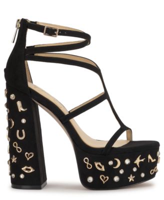 Women's Aamina Strappy Platform Anniversary High-Heel Charm Sandals