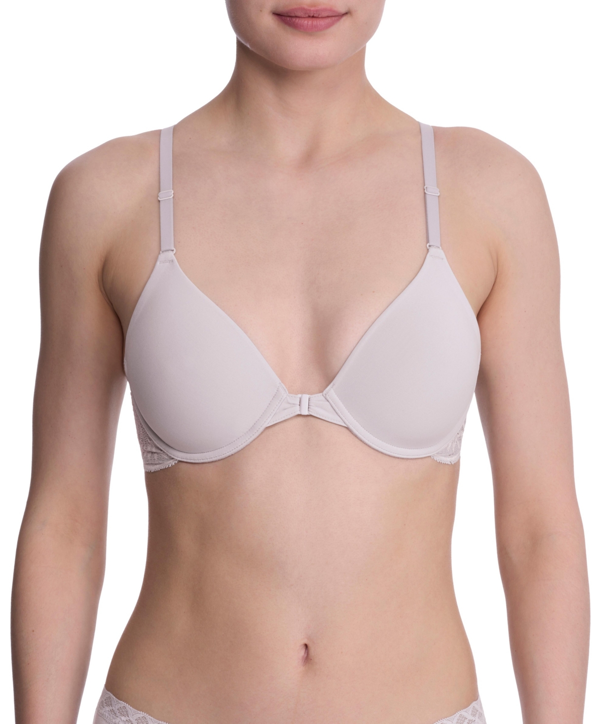 Women's Lush Front Close Contour Underwire Bra - Mink/ivory