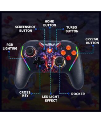 Wireless Controller for Nintendo Switch 2, Lite/OLED, with Mouse Touch Back Buttons, Wake Function, Turbo & Programmable