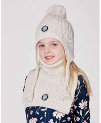 Kids Unisex Turtleneck Neckwarmer Off-White - Toddler|Child