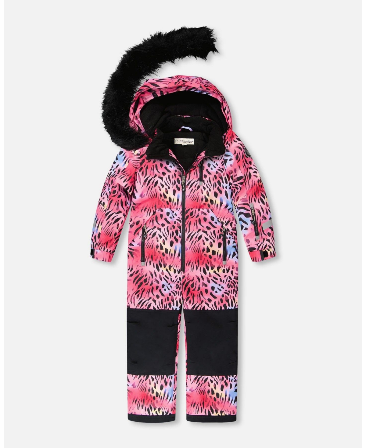 Deux par Girl One-Piece Play Snowsuit Multicolor Leopard and Zebra - Toddler|Child