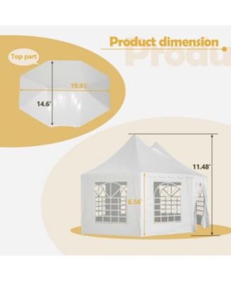 20x15 Party Tent Heavy Duty Waterproof White