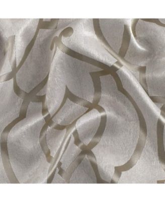 Living 2 Pack Reversible Geometric Room Darkening Grommet Curtains - 38 in. W x 84 in. L, Lavender/Purple