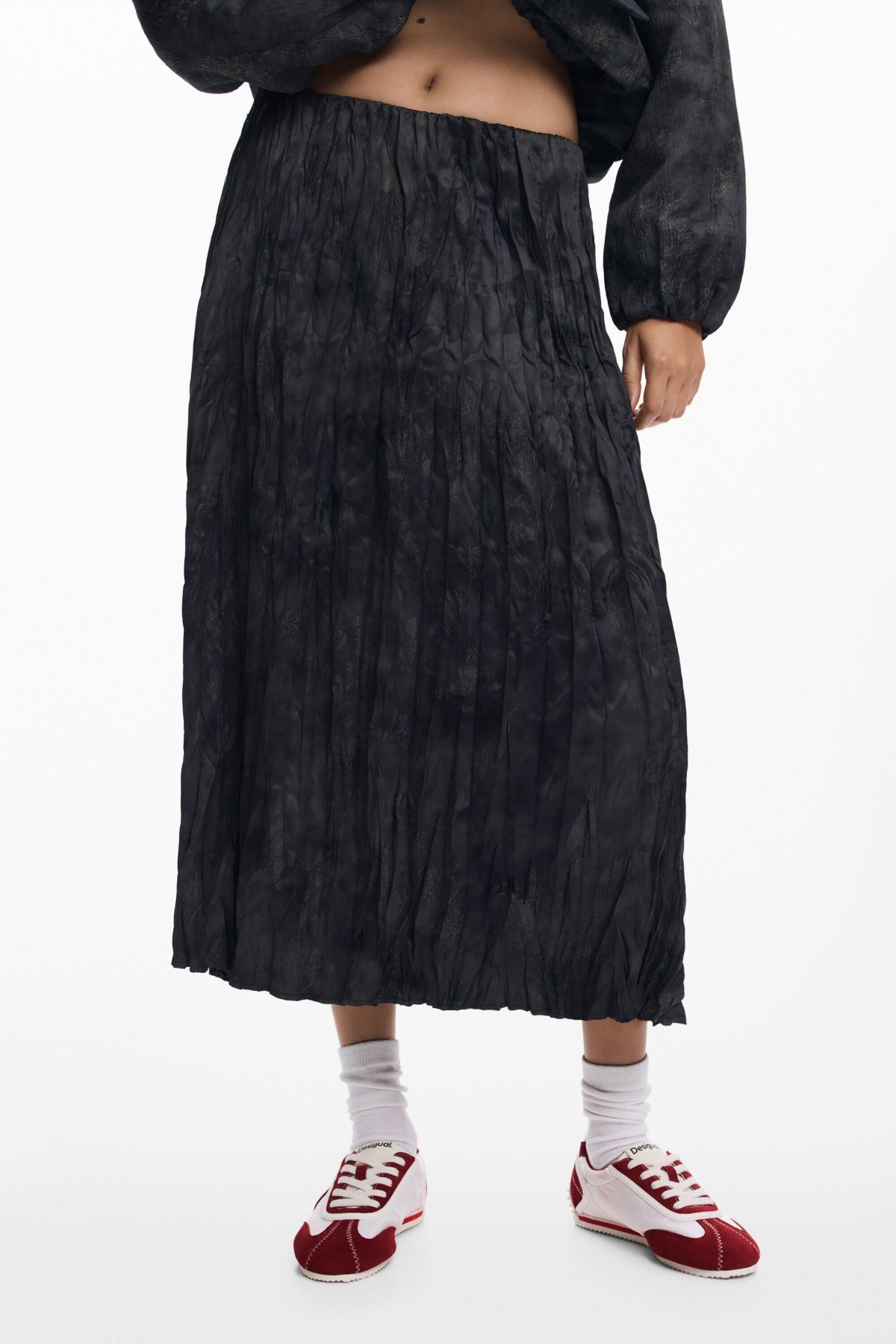 Desigual Women's Pleated midi skirt