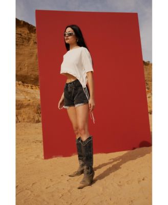 Women's Free Heaven Normal Waist Mini Shorts