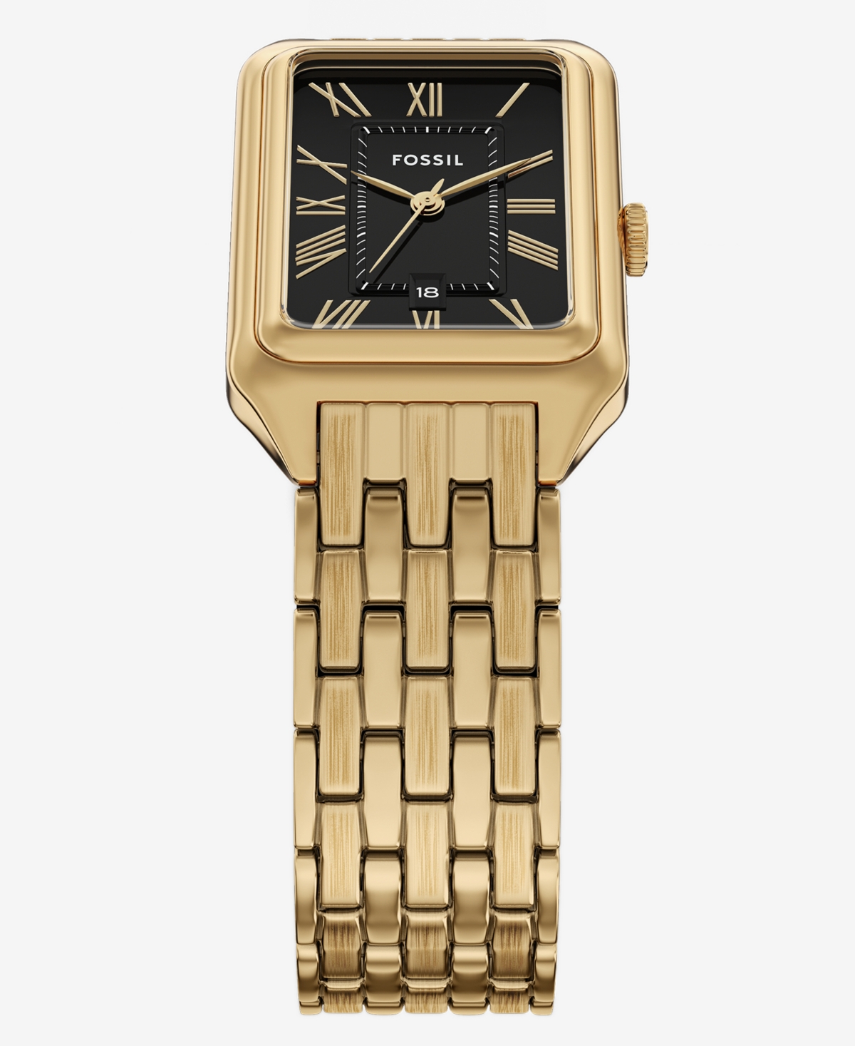 Fossil Women's Raquel Three-hand Date Gold-tone Stainless Steel Watch, 23mm In Gold