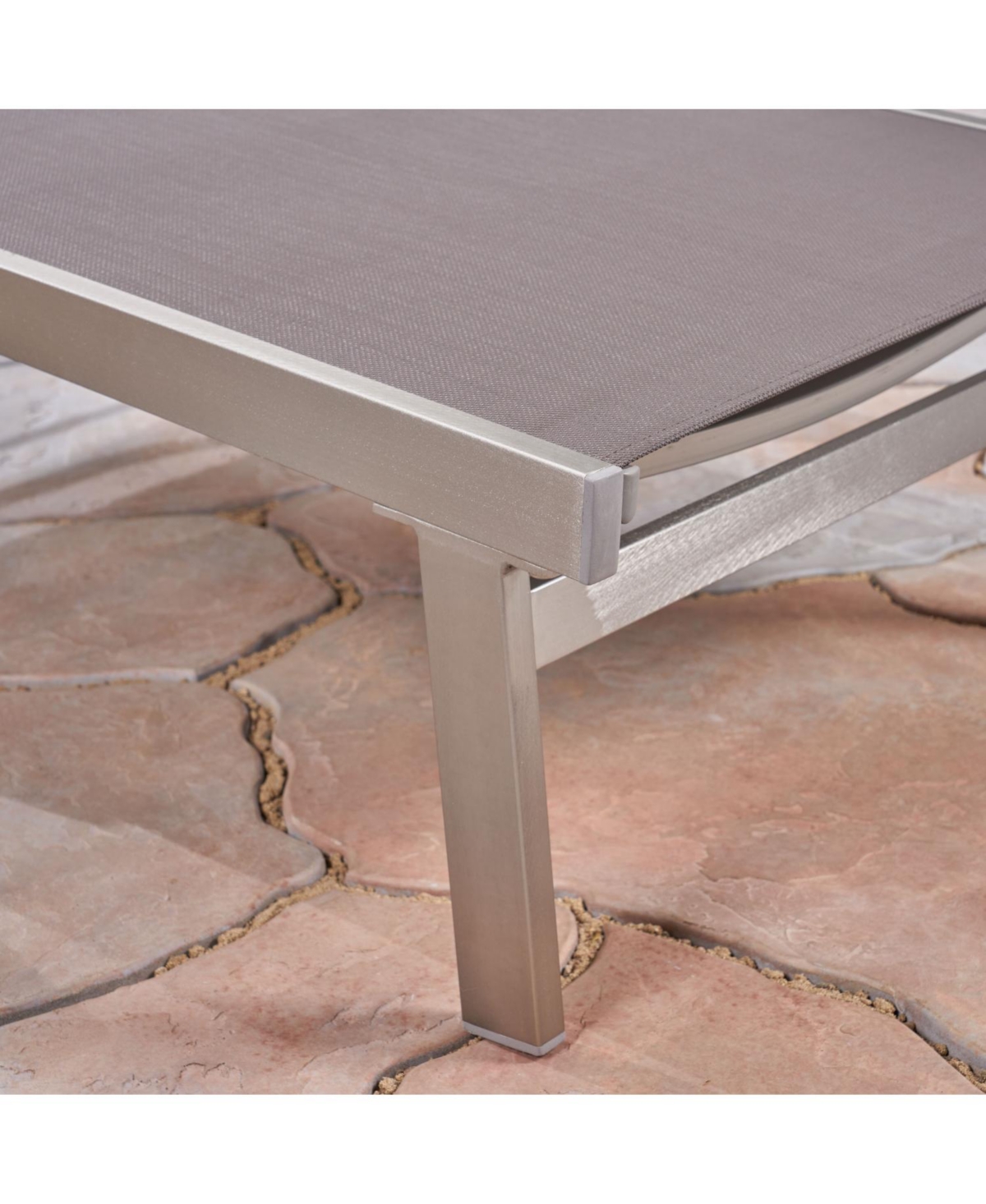 Streamdale Furniture Outdoor Chaise Lounge Set - Aluminum Frame Adjustable