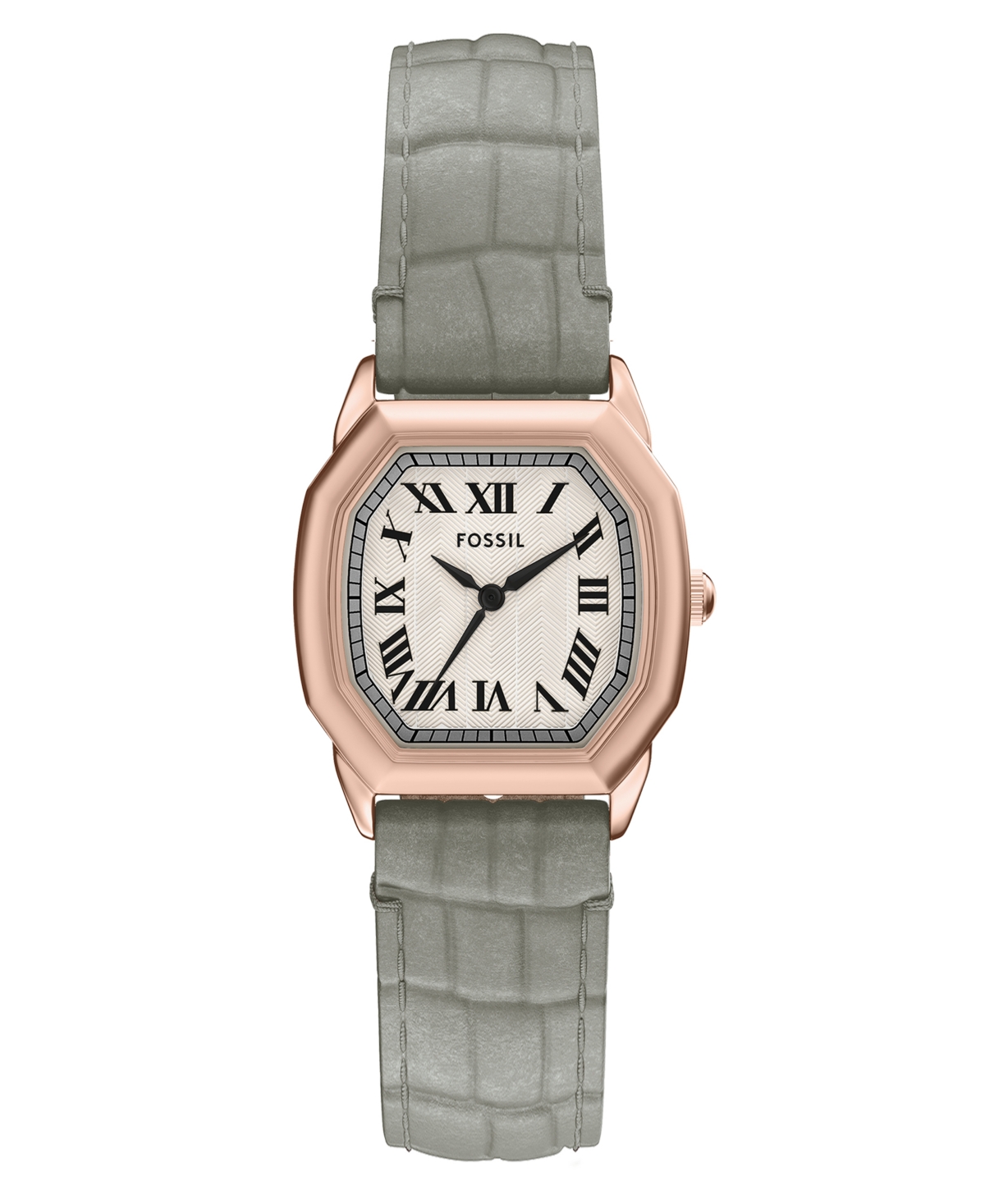 Women's Harlow Three-Hand Gray Croco Leather Watch, 27mm - Gray
