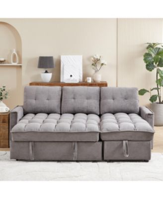 MH 78.75" Reclining Pull-Out Sectional Sofa