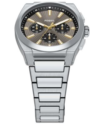 Men's Everett Chronograph Stainless Steel Watch, 44mm